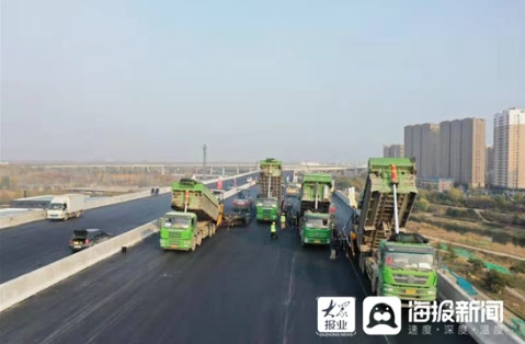 大眾報業(yè)：山東順鑫路橋工程公司全力奮戰濟寧內環(huán)高架工程